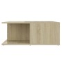 Tavolino da Salotto Rovere Sonoma 80x80x31 cm Legno Multistrato