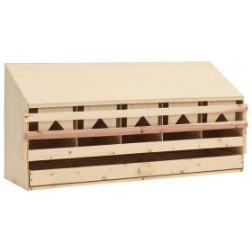 Casetta Cova per Galline 5 Scomparti 117x33x54 cm Legno di Pino