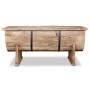 Tavolino da Salotto in Legno Massello di Mango 88x50x40 cm
