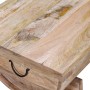 Tavolino da Salotto in Legno Massello di Mango 88x50x40 cm