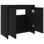Mobile da Bagno Nero 60x33x61 cm in Legno Multistrato