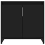 Mobile da Bagno Nero 60x33x61 cm in Legno Multistrato