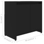 Mobile da Bagno Nero 60x33x61 cm in Legno Multistrato