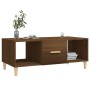 Tavolino Salotto Rovere Marrone 102x50x40 cm Legno Multistrato