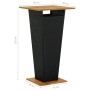 Set Bar da Giardino 3 pz con Cuscini Polyrattan Nero