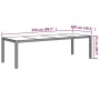 Set da Pranzo da Giardino 9 pz con Cuscini in Polyrattan Nero