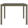 Set da Pranzo per Esterni 7 pz con Cuscini in Polyrattan Grigio
