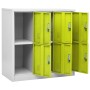 Armadietti Chiavi 5pz Grigio Chiaro Verde 90x45x92,5cm Acciaio