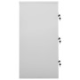 Armadietti e Chiavi 5pz Grigio Chiaro Blu 90x45x92,5cm Acciaio