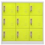 Armadietti Chiavi 5pz Grigio Chiaro Verde 90x45x92,5cm Acciaio