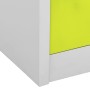 Armadietti Chiavi 5pz Grigio Chiaro Verde 90x45x92,5cm Acciaio