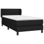 Giroletto a Molle con Materasso Nero 80x200 cm inTessuto