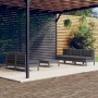 Set Divani da Giardino 6 pz con Cuscini Antracite Legno di Pino