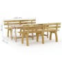 Set da Pranzo da Giardino 3 pz in Legno di Pino Impregnato