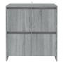 Credenze 2 pz Grigio Sonoma 70x41x75 cm in Legno Multistrato