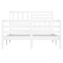 Giroletto Bianco in Legno Massello 140x200 cm