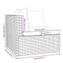 Set Salotto da Giardino con Cuscini 9pz Nero in Polyrattan