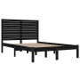 Giroletto Nero in Legno Massello 140x190 cm