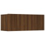 Set Mobili Porta TV 6 pz Rovere Marrone in Legno Multistrato
