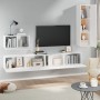 Set di Mobili Porta TV 4 pz Bianco in Legno Multistrato