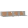 Mobili Parete 2 pz Grigio Cemento 100x36,5x35 cm in Multistrato