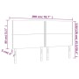 Testiere 4 pz Grigio Chiaro 100x5x78/88 cm in Velluto