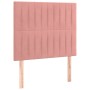 Testiera 2 pz Rosa 90x5x78/88 cm in Velluto