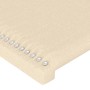 Testiera ad Orecchio Crema 183x23x78/88 cm in Tessuto