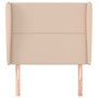 Testiera ad Orecchio Cappuccino 103x23x118/128 cm in Similpelle