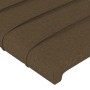 Testiera ad Orecchio Marrone Scuro 93x23x118/128 cm in Tessuto