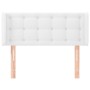 Testiera ad Orecchio Bianca 83x16x78/88 cm in Similpelle