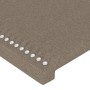 Testiera ad Orecchio Tortora 183x16x118/128 cm in Tessuto