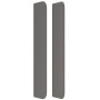 Testiera ad Orecchio Grigio 203x16x118/128 cm in Similpelle