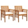 Set da Pranzo per Esterni 5pz con Cuscini Legno Massello Acacia