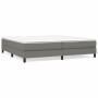 Giroletto a Molle Grigio Scuro 200x200 cm in Tessuto