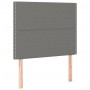 Giroletto a Molle con Materasso Grigio Scuro 90x190 cm Tessuto