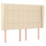 Giroletto a Molle con Materasso Crema 140x200 cm in Tessuto