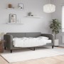 Divano Letto con Materasso Grigio Scuro 90x200 cm in Tessuto