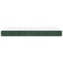 Materasso a Molle Verde Scuro 80x200x20 cm in Velluto