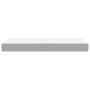 Materasso a Molle Insacchettate Grigio Chiaro 90x200x20 cm