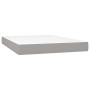 Materasso a Molle Insacchettate Grigio Chiaro 140x200x20 cm