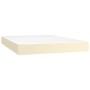 Materasso a Molle Crema 140x200x20 cm in Similpelle