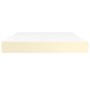 Materasso a Molle Crema 140x200x20 cm in Similpelle