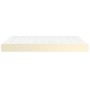 Materasso a Molle Crema 140x200x20 cm in Similpelle