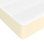 Materasso a Molle Crema 140x200x20 cm in Similpelle