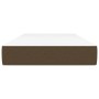 Materasso a Molle Insacchettate Marrone Scuro 100x200x20 cm