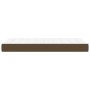 Materasso a Molle Insacchettate Marrone Scuro 100x200x20 cm