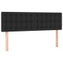 Giroletto a Molle con Materasso Nero 140x190 cm in Similpelle