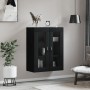 Mobile a Parete Nero 69,5x34,90 cm in Legno Multistrato