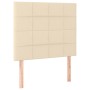 Giroletto a Molle con Materasso Crema 90x190 cm in Tessuto